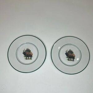 Wildlife Designs Inc Collection Original Phillip Crowe USA 6 1/4 In Round Elk